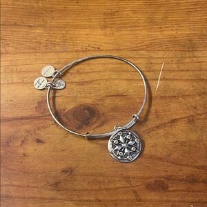 Alex and Ani Silver Charm Bangle